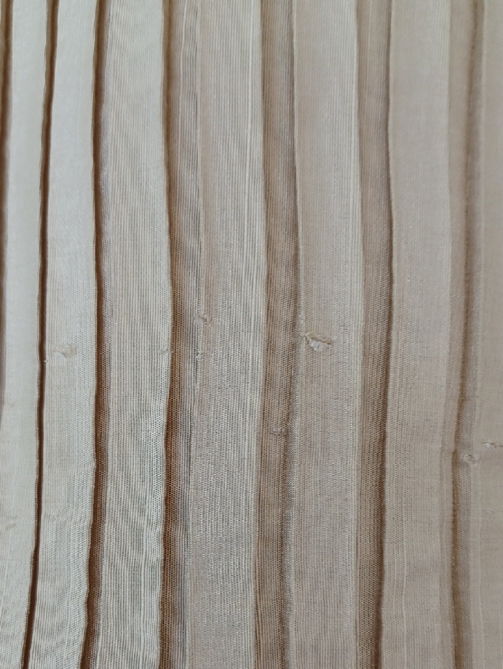 Pleated King Bedskirt In Rich Beige - Picture 8 of 9